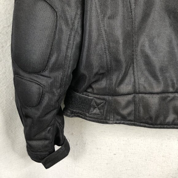 Firstgear Mesh Motorcycle Jacket Mens Extra Large Black  Street Bike First Gear - Picture 14 of 16